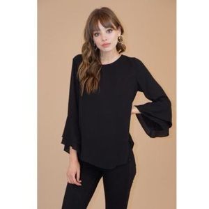 Double Bell Sleeve Blouse